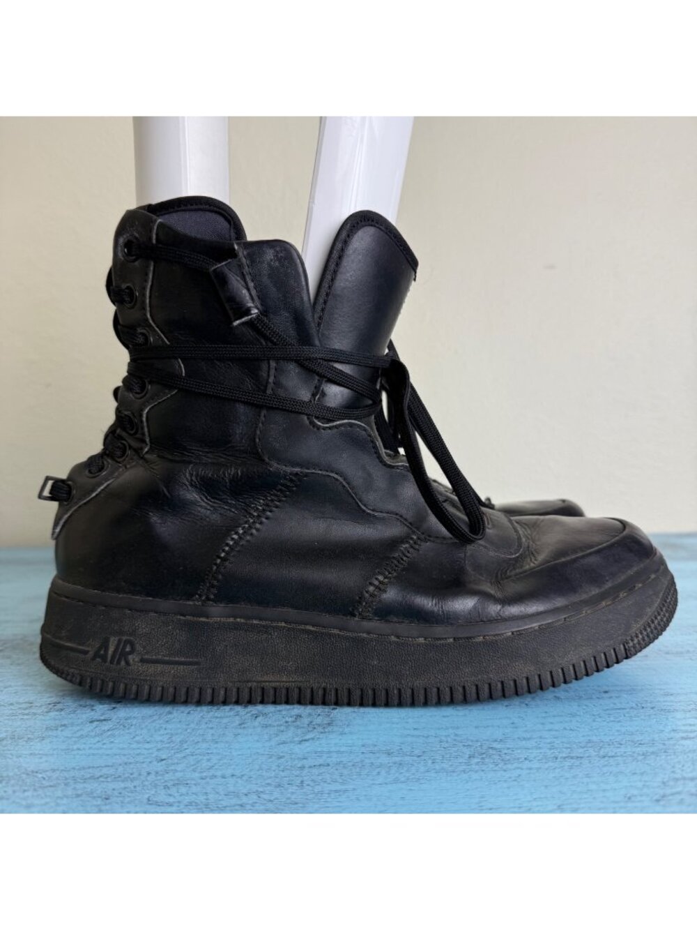 Nike Women's Air Force 1 Rebel XX "Triple Black" Sz 8.5 A01525-001